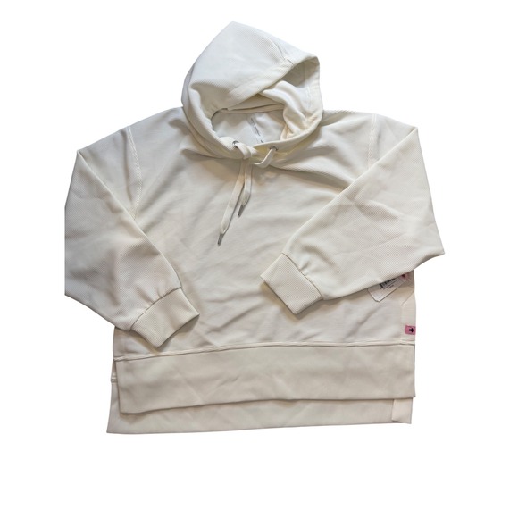 Simply Southern Tops - Simply Southern Hooded Ribbed Pullover Pearl White Large SKU86689-LARGE NEW